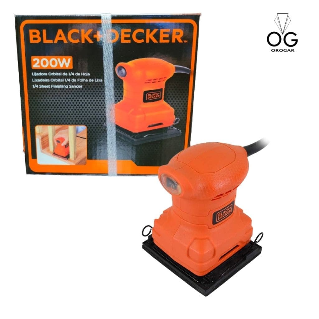 LIJADORA PULIDORA ORBITAL 1/4 DE HOJA BLACK & DECKER  BS200