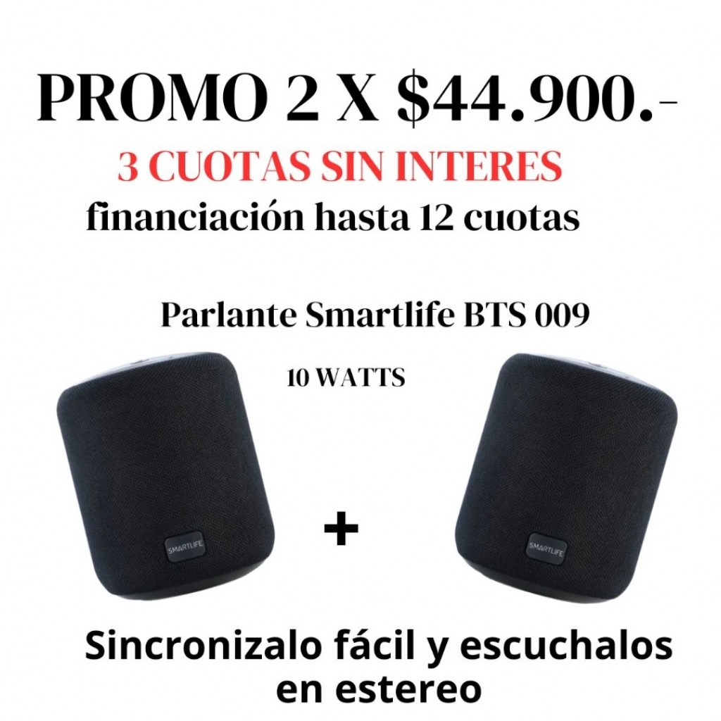 Parlantes BT Smartlife PROMO BTS009