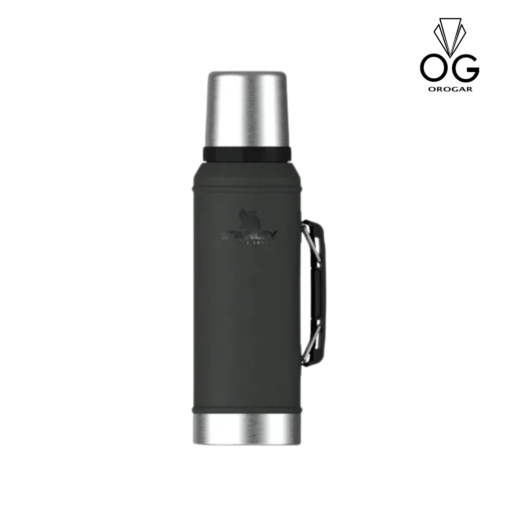TERMO STANLEY 1.4L TAPON CEBADOR - ACERO INOXIDABLE - NEGRO