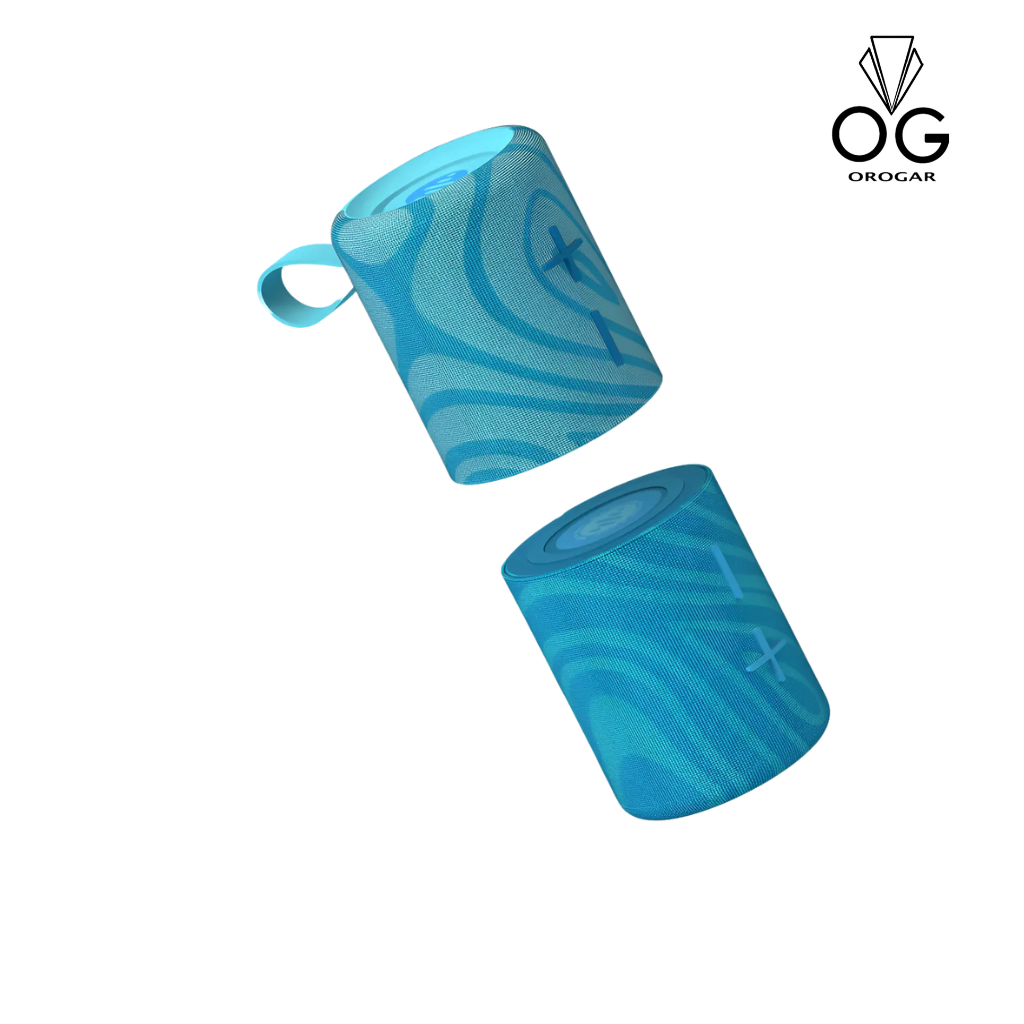 Parlante Portátil 2 En 1 Stromberg Twin 2 Bluetooth Fm Ipx4 Celeste Inalambrico