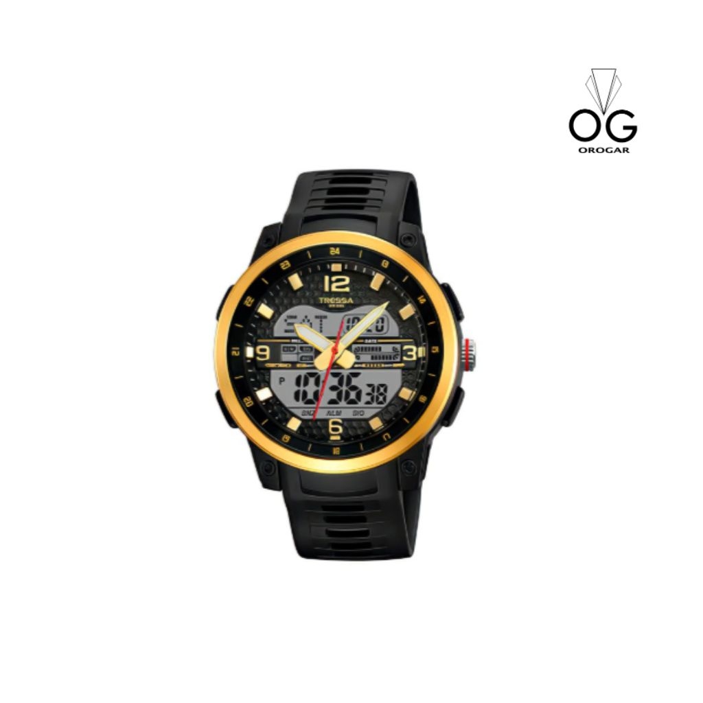 RELOJ CABALLERO TRESSA KENNY - NEGRO CON DORADO